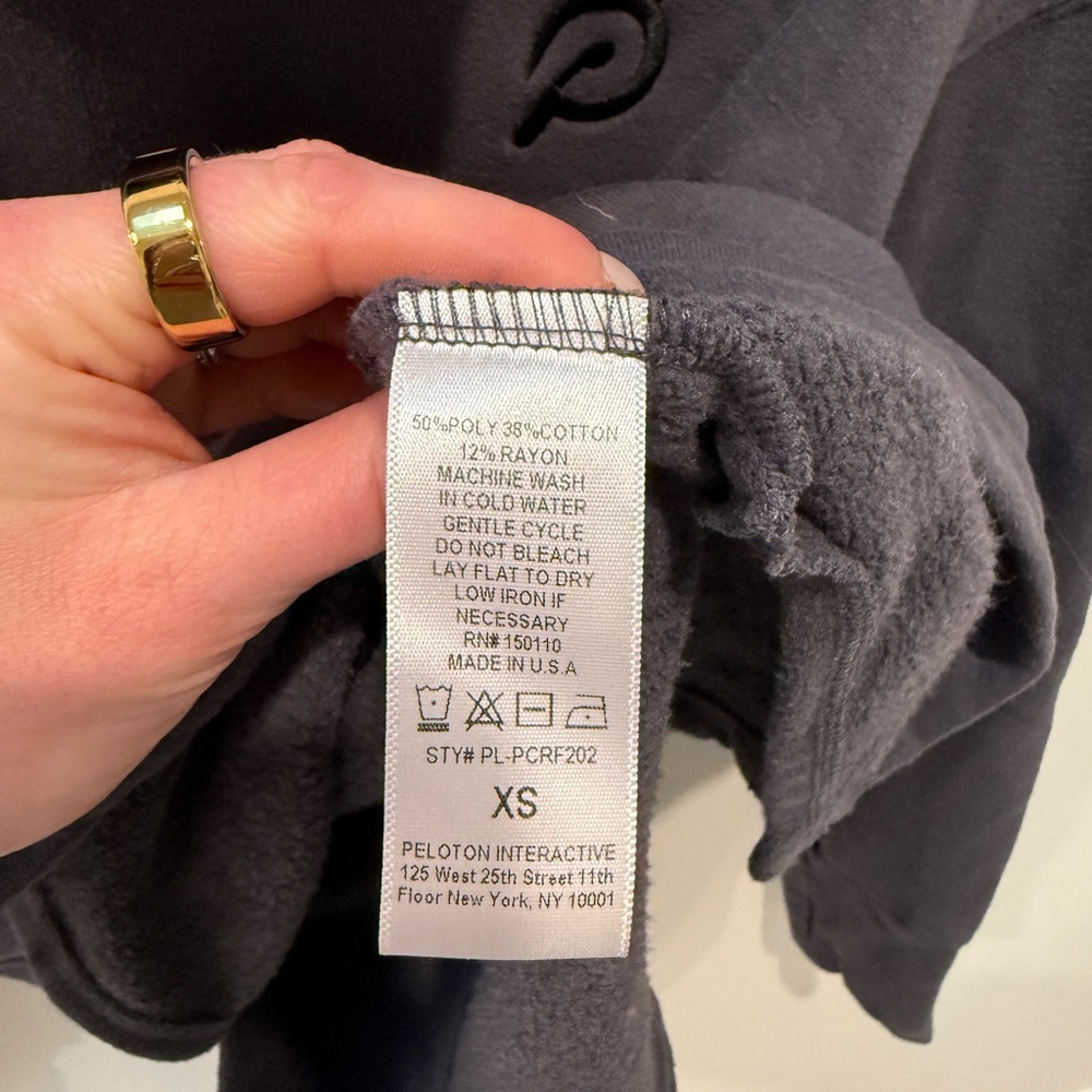 Peloton Gray Cowl Neck Pullover - image 5